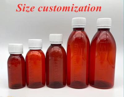 China Maple Cough Syrup Bottle Measurements 3oz 4oz With Screw Cap for sale