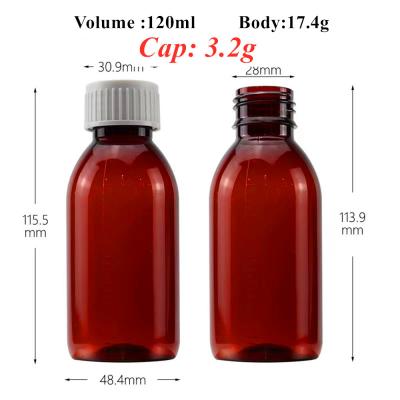 China Plastic 250ML Medicine Liquid Bottle With CRC ROPP Screw Cap for sale