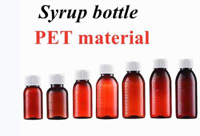 China Amber Medical Syrup Bottles 100ml 120ml 150ml Empty Cough Syrup Bottles for sale