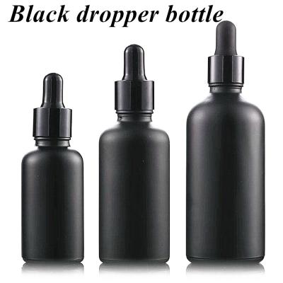 China 1oz Essential Oil Glass Dropper Bottle Hot Stamping Bulk Tincture Bottles for sale