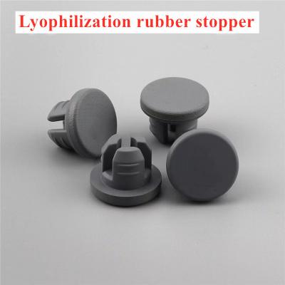 China Injection Vial Medical Rubber Stopper 28mm Grey Butyl Rubber Stopper for sale