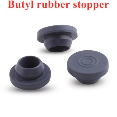 China 13mm 28mm Blue Butyl Rubber Stoppers Bromobutyl Stopper For Lyohilized Vial for sale