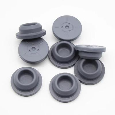 China 23mm Medical Rubber Stopper GMP Grey Butyl Rubber Stopper for sale