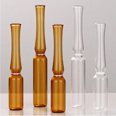 China 1ml 2ml 5ml 10ml ISO Standard Ybb Standard USP Type 1 USP Type 2 Glass Ampoule OPC Neutral borosilicate glass ampoule for sale