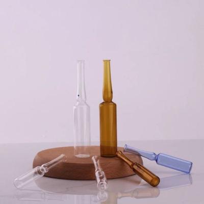 China Pharmaceutical 1ml 2ml 5ml 10ml ISO Form A B C D Empty medical Glass Ampoule ISO Standard for Injection Medicine for sale