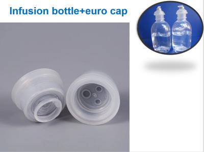 China Polypropylene Infusion Cap 30mm 32mm Euro Head Caps For Lvp Plastic Bottle for sale