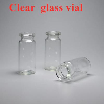 China 5r 10r Medical Glass Vial Injection Glass Bottle With Flip Off Cap for sale