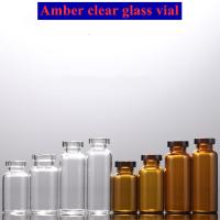 Quality 5r 10r Medical Glass Vial Injection Glass Bottle With Flip Off Cap for sale