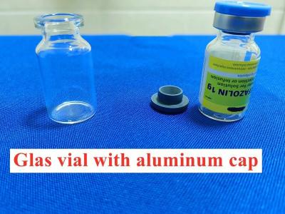 China Borosilicate 18mm Clear Glass Vials With Caps USP Type Empty Glass Vial for sale