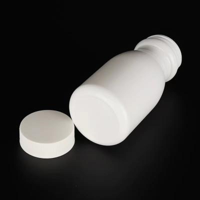 China Empty Wide Mouth 100ml 150ml White Plastic PE Pharmaceutical Pill Capsule Container Medicine Vitamin medicine bottle for sale
