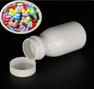China 50ml 120ml 150ml white PE Plastic Health Care Medical Bottle Tablet Bottle Child Proof Cap Drug empty Medicine bottle for sale