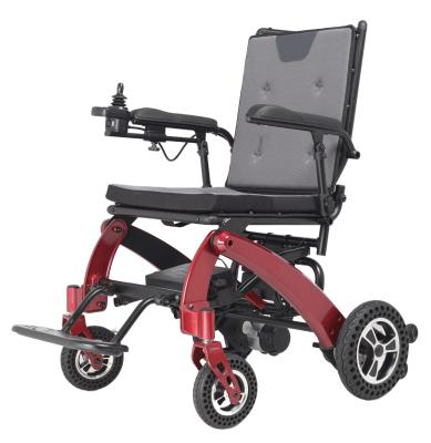 China Cadeira de rodas dobrável de alumínio elétrico leve para idosos à venda