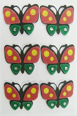 Китай Причудливые расплывчатые стикеры бабочки 3д, делают ваши собственные изготовленные на заказ листы стикера продается