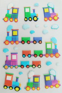 China Kawaii Japanese Style 3D Foam Stickers Colored Soft PVC 80mm X 120mm for sale