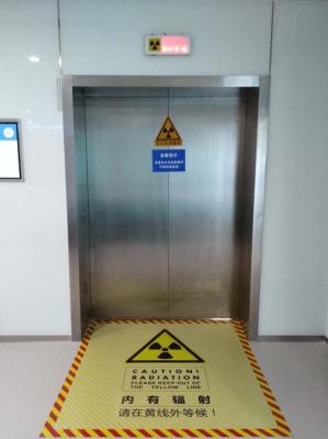 China SS Surface Class I Radiation Protection Lead Door With Ionizing Radiation Sign for sale