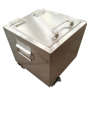 China Stainless Steel Inner Outer Lead Shielded Box For Isotope Transport Storage for sale