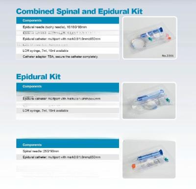China Class I Disposable Anesthesia Epidural Kit for Injection Puncture for sale