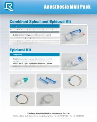 China Injection Puncture Instrument Must-Have Disposable Anesthesia Epidural Kit for sale