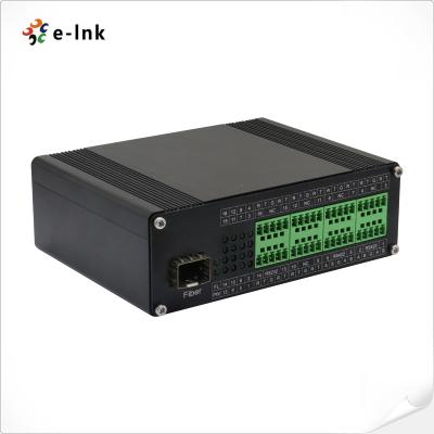 China Meios da fibra do canal RS232 RS485 do modem da fibra porto de série industrial de SFP do conversor de 8 à venda