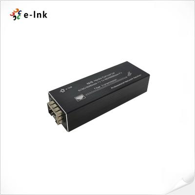 China Mini Gigabit 1000Mbps 802.3at PoE PD SFP Fiber Media Converter Aluminum Case OEM for sale