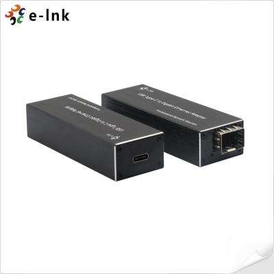 Chine Adaptateur réseau micro mini USB C vers fibre SFP pour ordinateur portable / PC / tablette à vendre