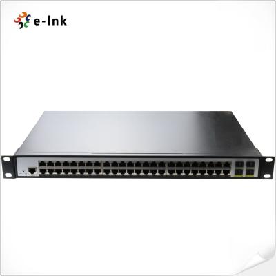 China Gigabit 802.3at 48 Port PoE Switch 4 Port 100/1000X SFP L2 Managed Te koop