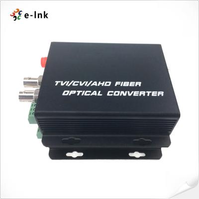 China Digital CCTV 2Ch Video Over Fiber Converter 1310nm 1550nm Wavelength for sale