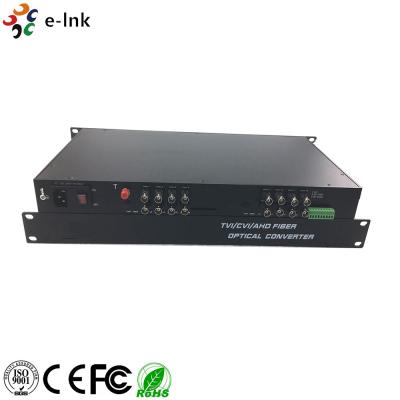 China convertidor video HD de la fibra de 16Ch 108MHz a AHD HD CVI a HD a TVI CVBS en venta