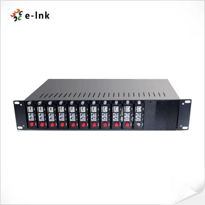 China 14 Slots 2U Telephone Fiber Mux Rack active standby power supply for sale