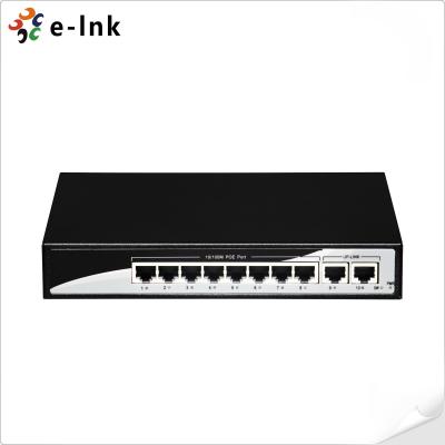 China 2 Port 100BASE T PoE Ethernet Switch Uplink Port Support auto MDI MDIX for sale