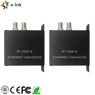 China 1CH Fiber Optic Accessories Ethernet Over Coaxial Converter With PoE+ for sale