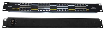 China 16A Max 16 Port PoE Injector Passive POE Power Supply 1U Rack Mount for sale