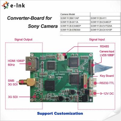 China RS232 control HDMI Fiber Extender Converter Board For Sony Camera Output for sale