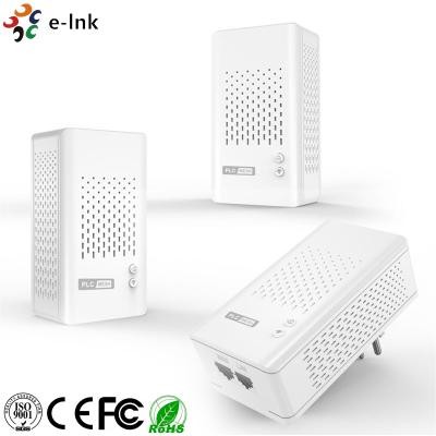 China 1200Mbps Wireless 2 Port Powerline Adapter Kit ROHS FCC CE Approved for sale