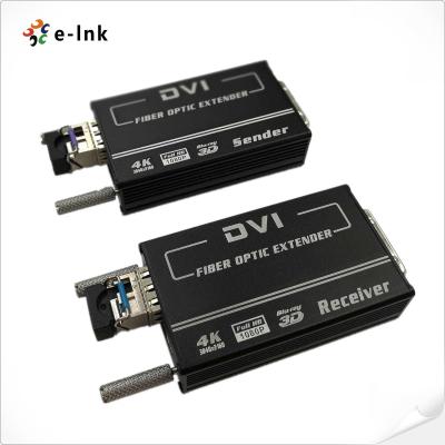 中国 小型4KX2K DVI繊維のコンバーターのトランシーバーSM10 80KMマニュアルEDID 販売のため