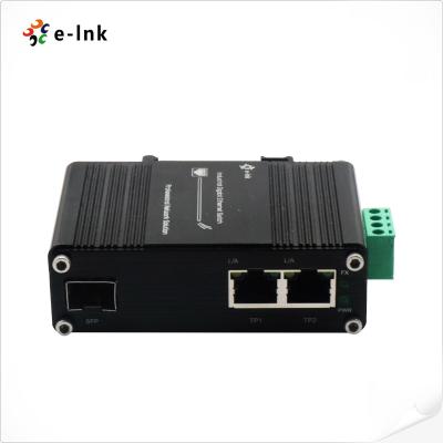 China Gigabit Media Ethernet Single Mode or Multimode Converter 2 Port Rj45 SFP for sale