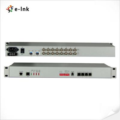 China 8E1 4GE Polarity Free optical fiber extender 1+1 Fiber PDH Multiplexer for sale