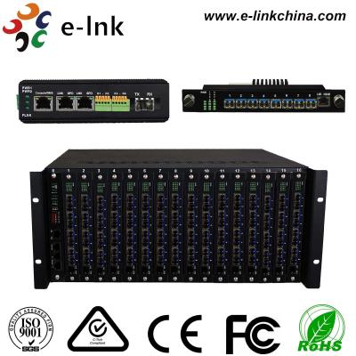 China Conversor 2xRS232/422/485 dos meios dos ethernet da fibra ao sistema do servidor dos ethernet à venda