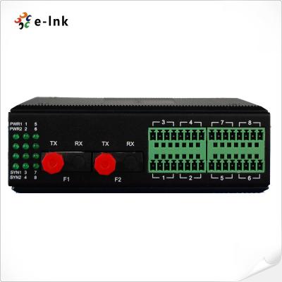 China Industrial RS232 RS22 RS485 Fiber Media Converter Double Ring type for sale