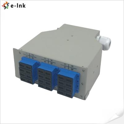 China 12SC Duplex DIN-Rail Fiber Patch Panel: 2-Cable Entries for sale