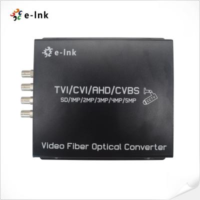 China Video Fiber Converter 4Ch 5MP HD-Video 4-In-1 Video Fiber Converter Fiber Media Converter for sale