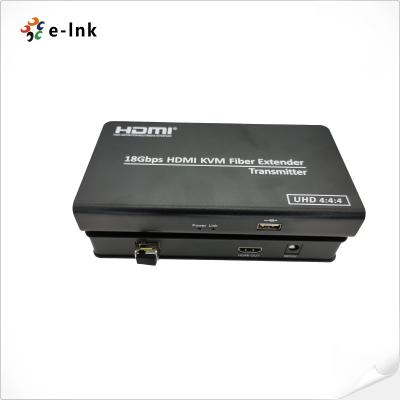 China 4K HDMI 2.0 KVM USB a través del extensor de fibra óptica HDMI 2.0 HDCP 2.2 en venta