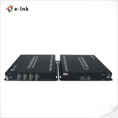 中国 4 Channels 5MP HD-AHD/HD-CVI/HD-TVI/CVBS Video Fiber Converter with RS485 販売のため