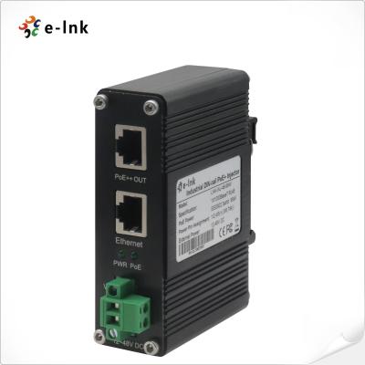 China PoE Injector Adapter 95W 802.3bt 1000M Din Rail Gigabit Power Injector 48V DC Output for sale