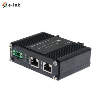 China 5G POE Injector Adapter 802.3at 30W Din Rail Industrial Power Ethernet Injector Adapter for sale