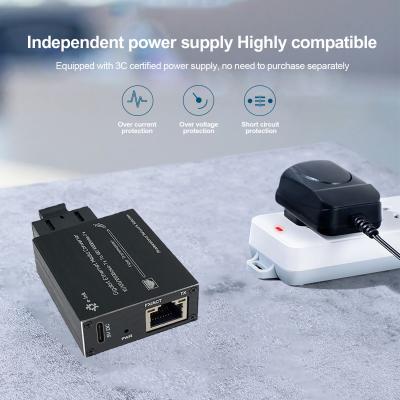 Chine Convertisseur multimédia Ethernet de type micro 10/100/1000Base-Tx à 100/1000Base-Fx à vendre