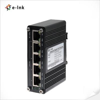 Chine Prolongateur PoE++ industriel 1 port 802.3bt vers 4 ports Gigabit PoE 802.3af/at à vendre