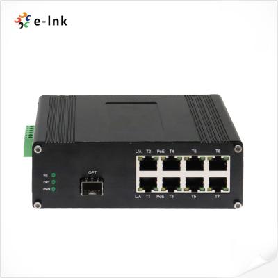Cina Convertitore di fibre a schermo a LED con 1x10G SFP+ Fiber Port + 8 x 10/100/1000M Ethernet RJ45 Ports in vendita