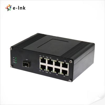 Cina Convertitore di fibre a schermo a LED con 1x10G SFP+ Fiber Port + 8 x 10/100/1000M Ethernet RJ45 Ports in vendita