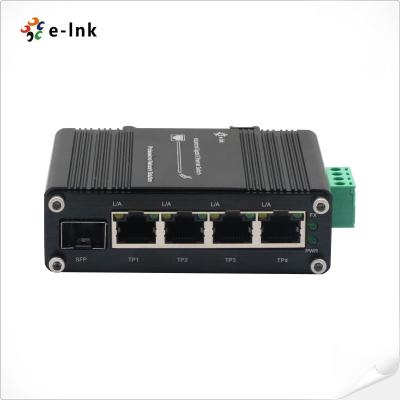 Chine Commutateur mini industriel à 4 ports 10/100/1000T + 1 ports 100/1000X SFP Gigabit Ethernet à vendre